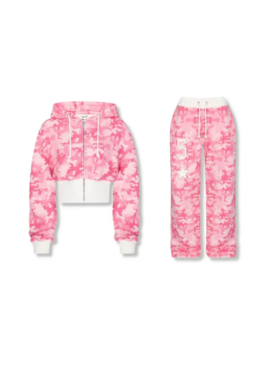 Camo Cropped Set